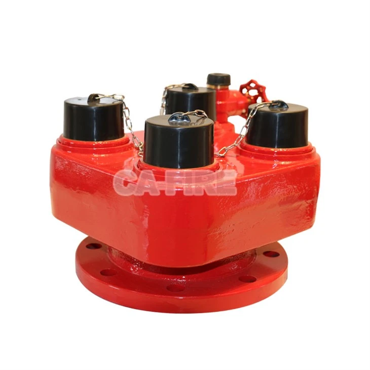 DN100×65 Copper Fire Hydrant Manifold For Fire Protection System factory